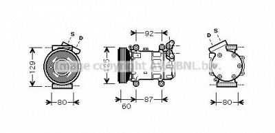 AVA QUALITY COOLING rtk080 -  Компрессор, кондиционер